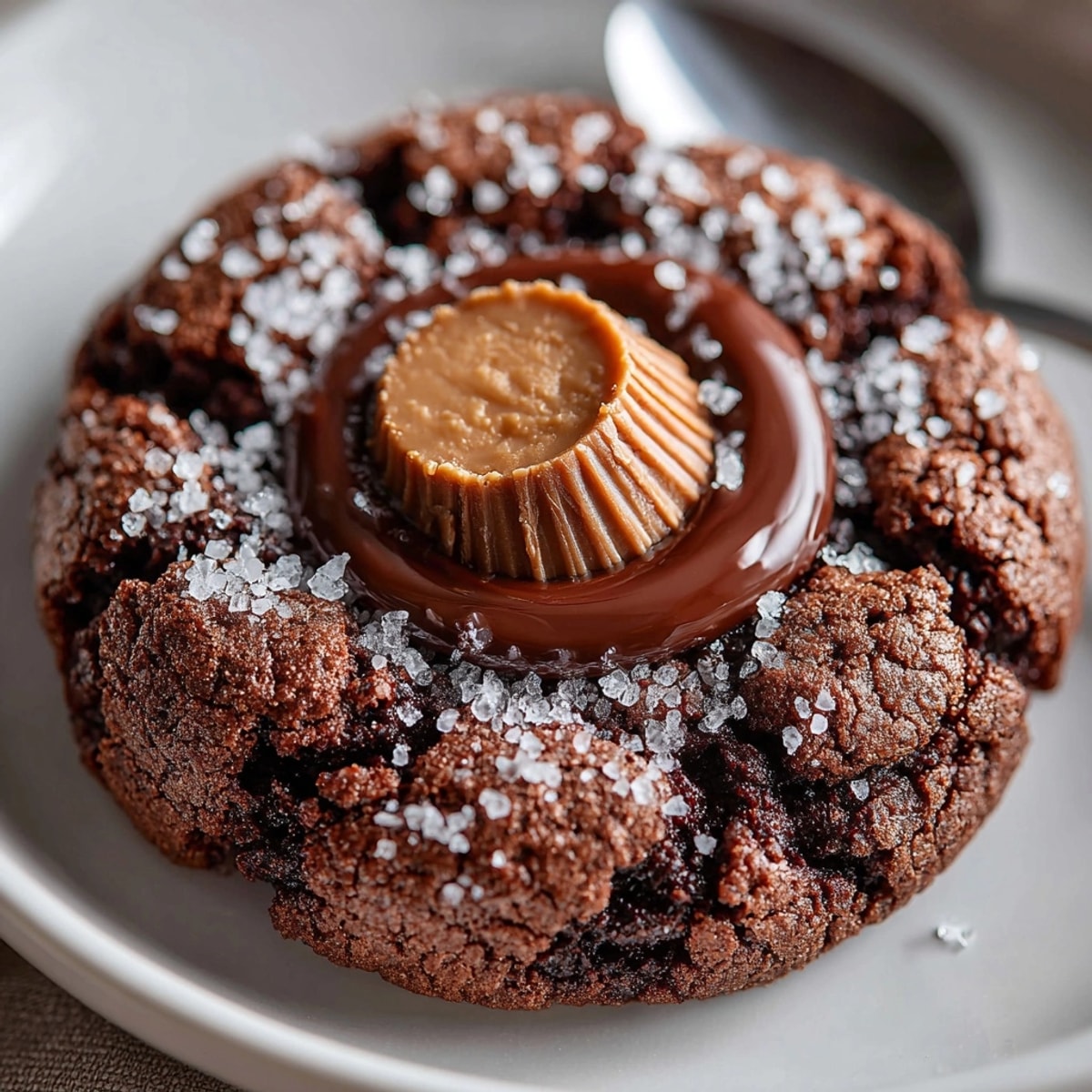 Homemade Brownie Mix Blossom Cookies, perfect for baking with kids, showcasing their cracked, sugary tops.