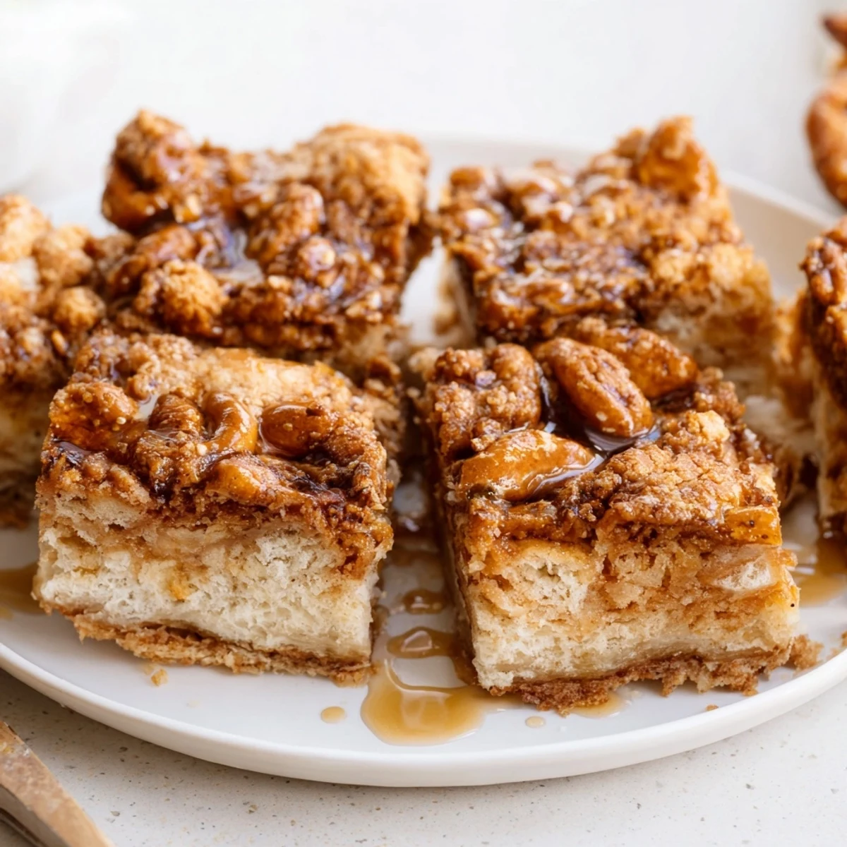 Irresistibly sweet and salty pretzel biscuit bars bursting with bourbon and cinnamon flavors.
