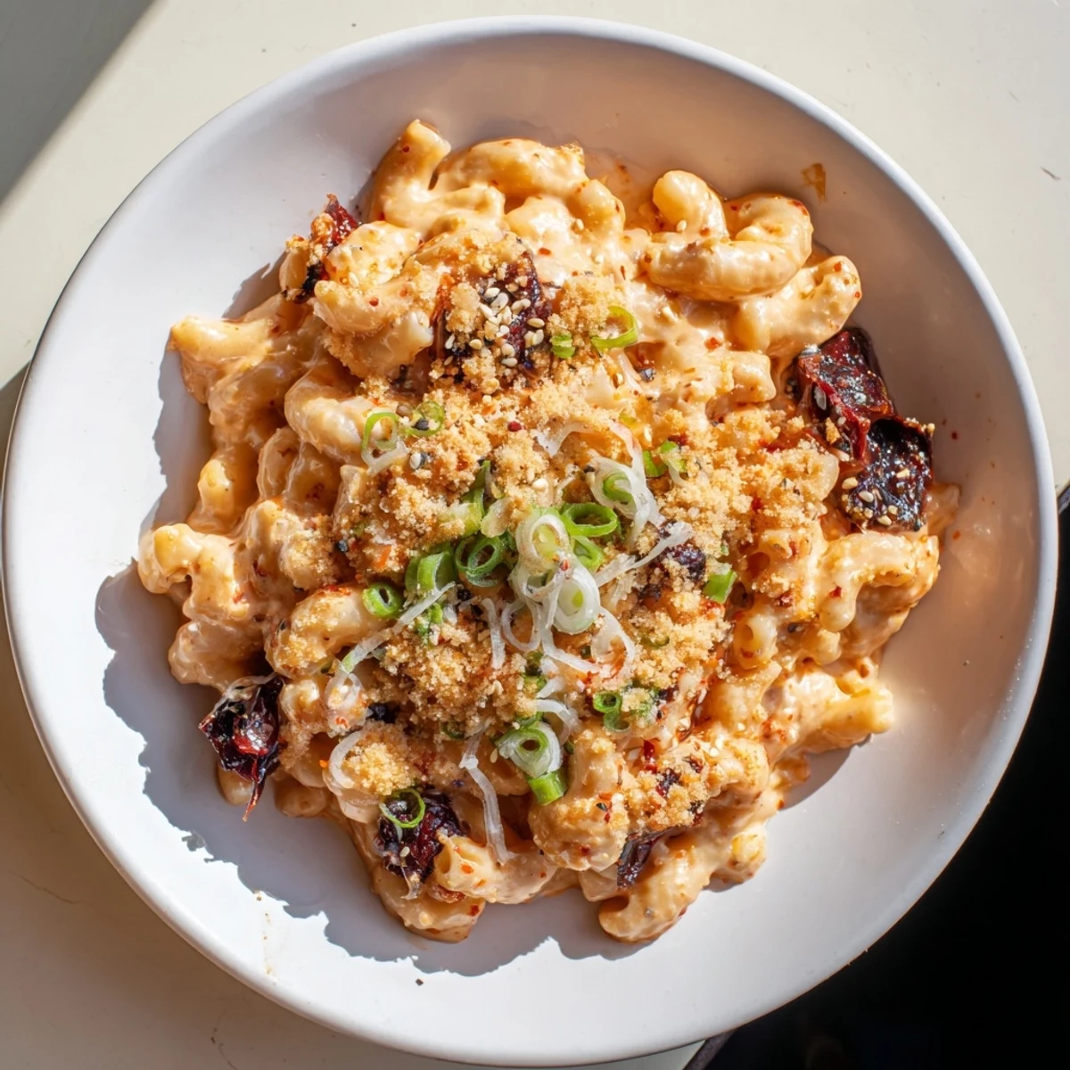 Spicy Kimchi Mac Cheese