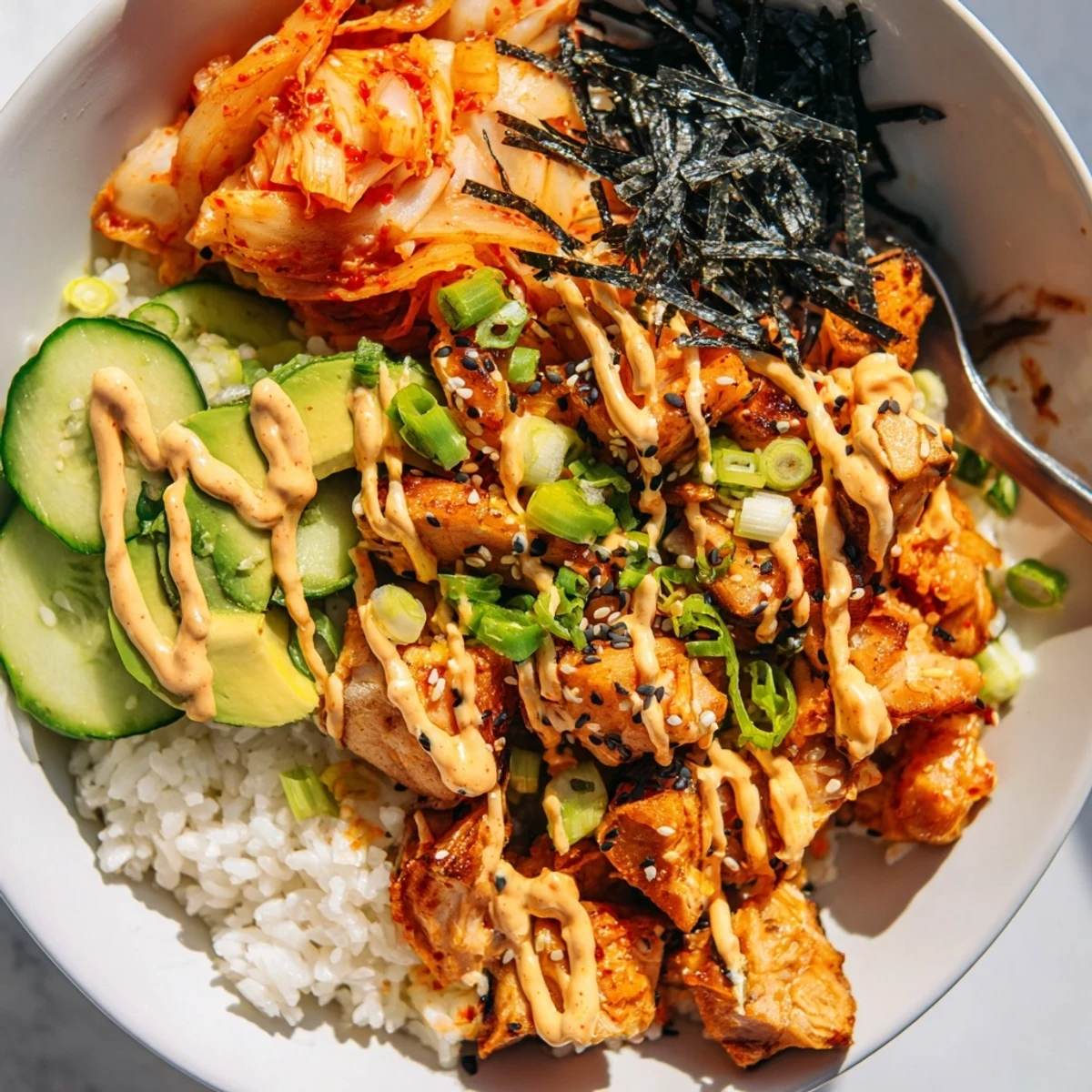 Crispy Salmon Rice Bowl