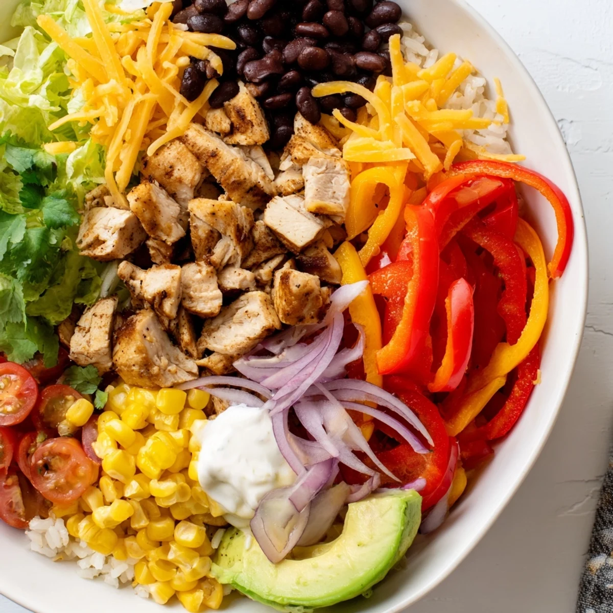 Sheet Pan Chicken Burrito Bowls