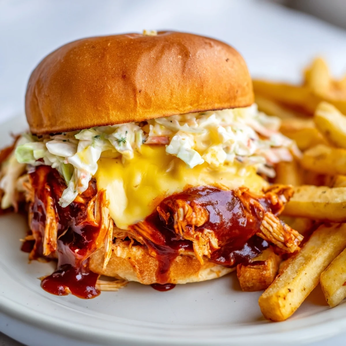 BBQ Chicken Sliders Fries