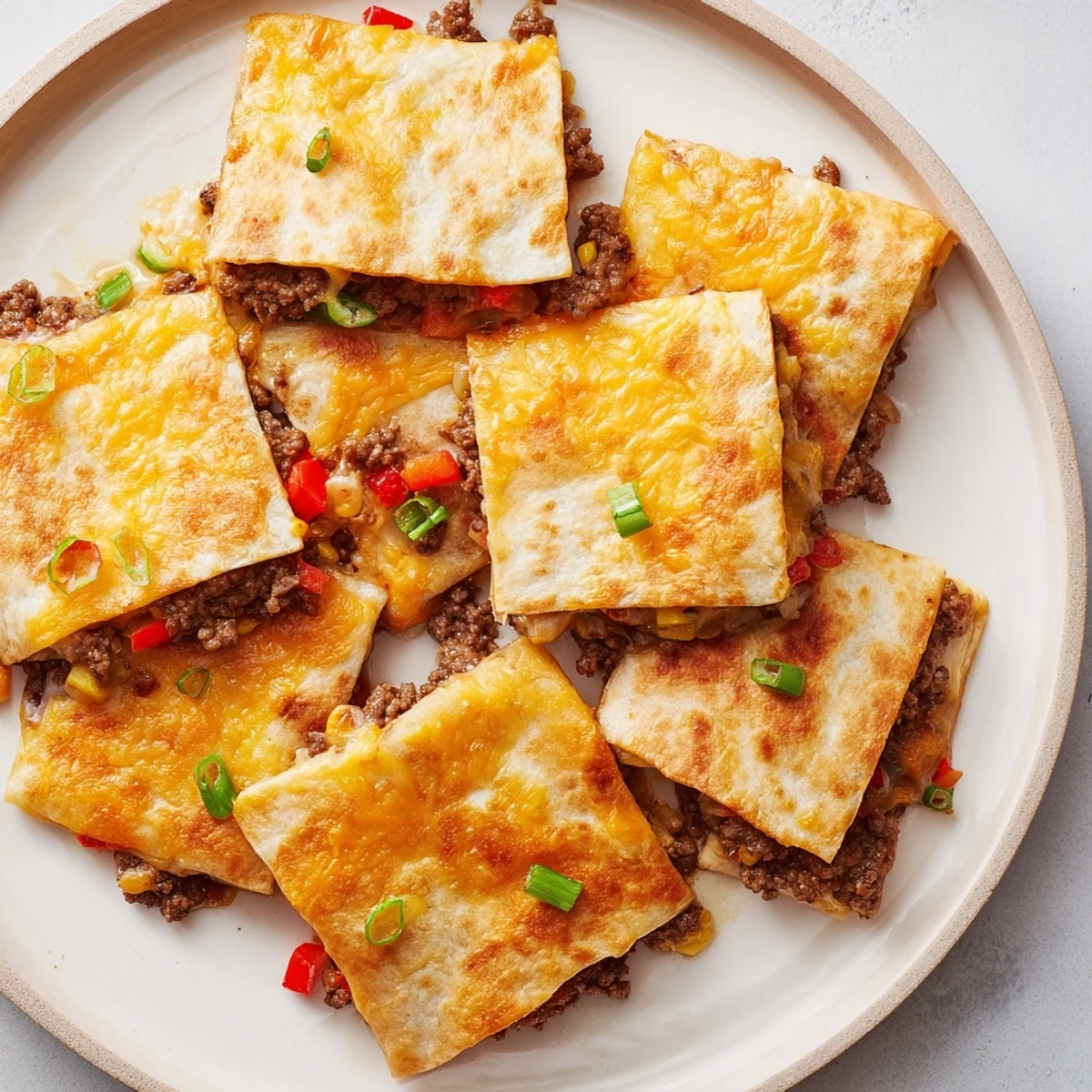 Sheet Pan Quesadillas Beef