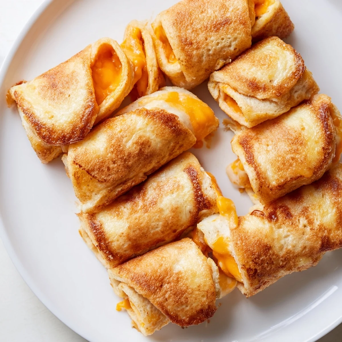 Buttery Easy Christmas Grilled Cheese Rollups, flavorful and ready to eat, served with warm marinara.