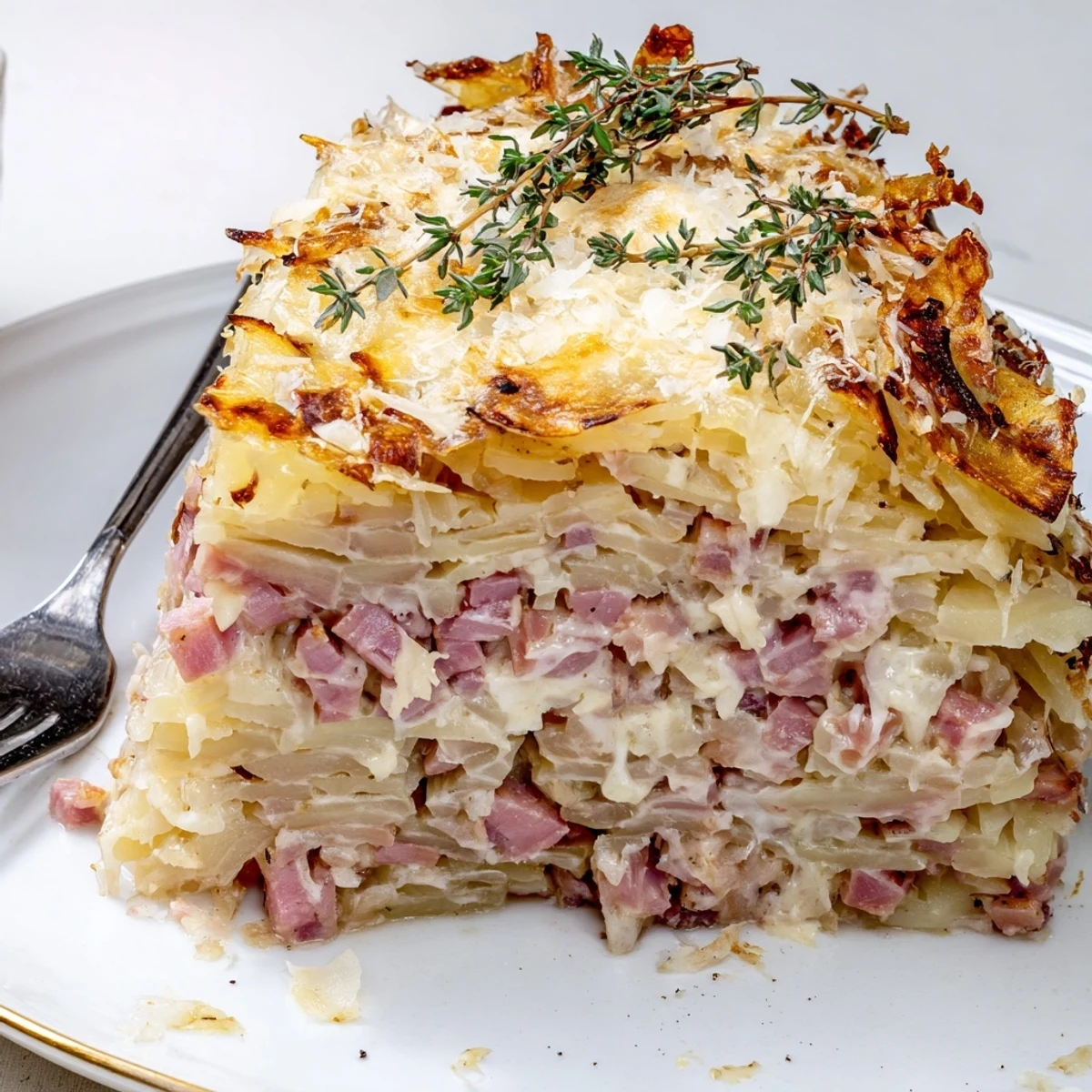 This delicious Plateau Moufle Chaud et Confortable features layered potatoes, creamy sauce, and herbs, perfect dinner.