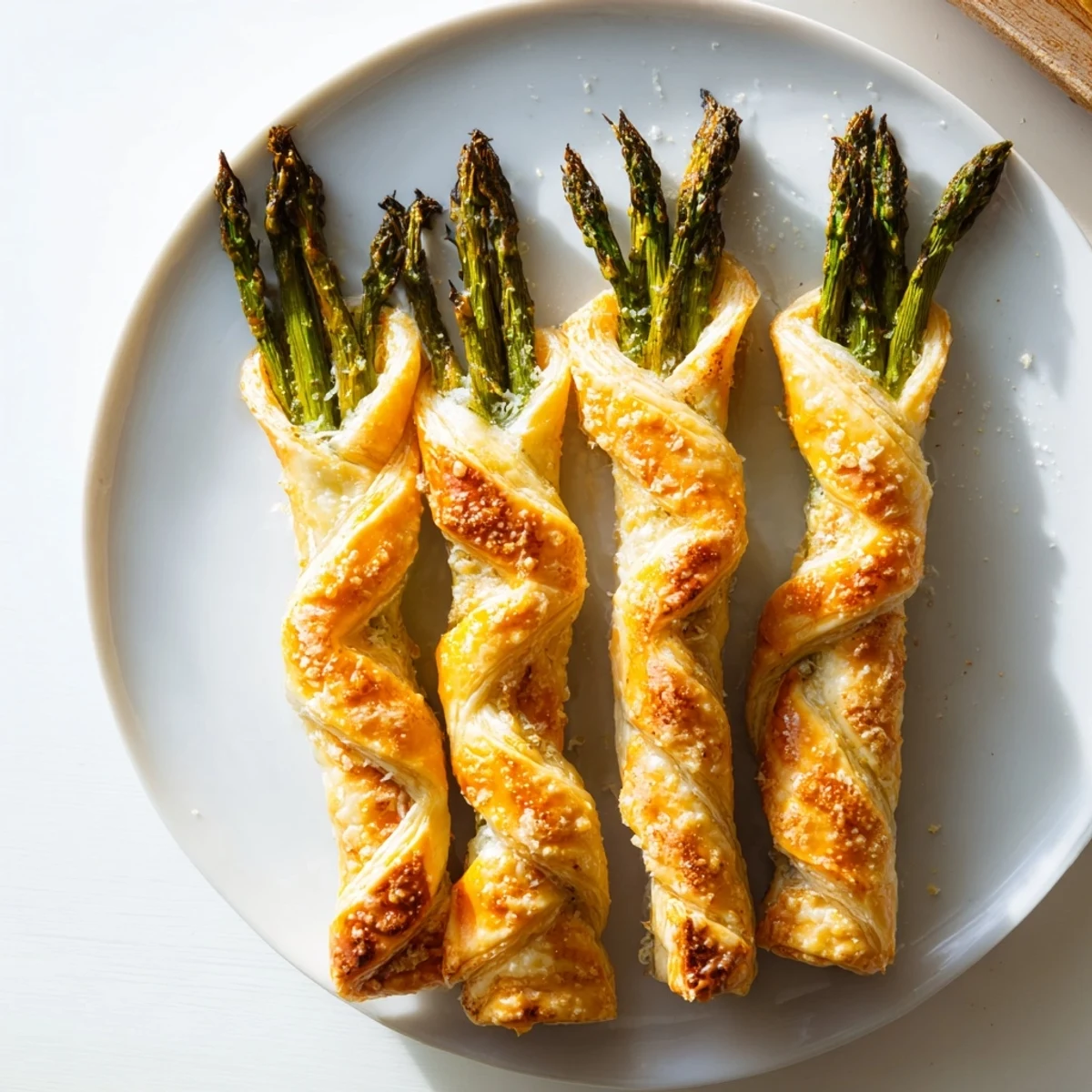 Star Shaped Asparagus Wraps