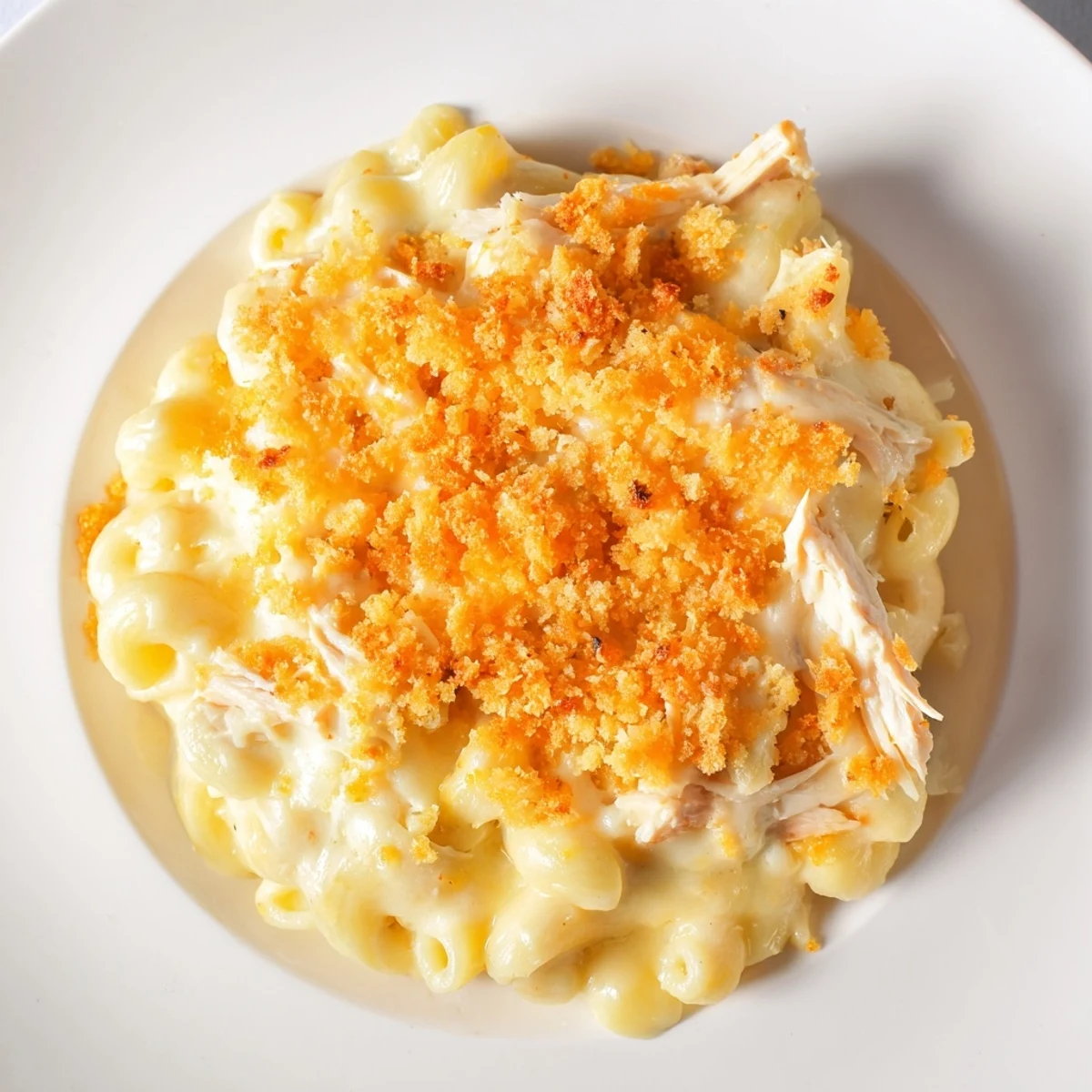 Golden-brown Struggle Meal Chicken Macaroni, a creamy comfort food bake perfect for busy weeknights.
