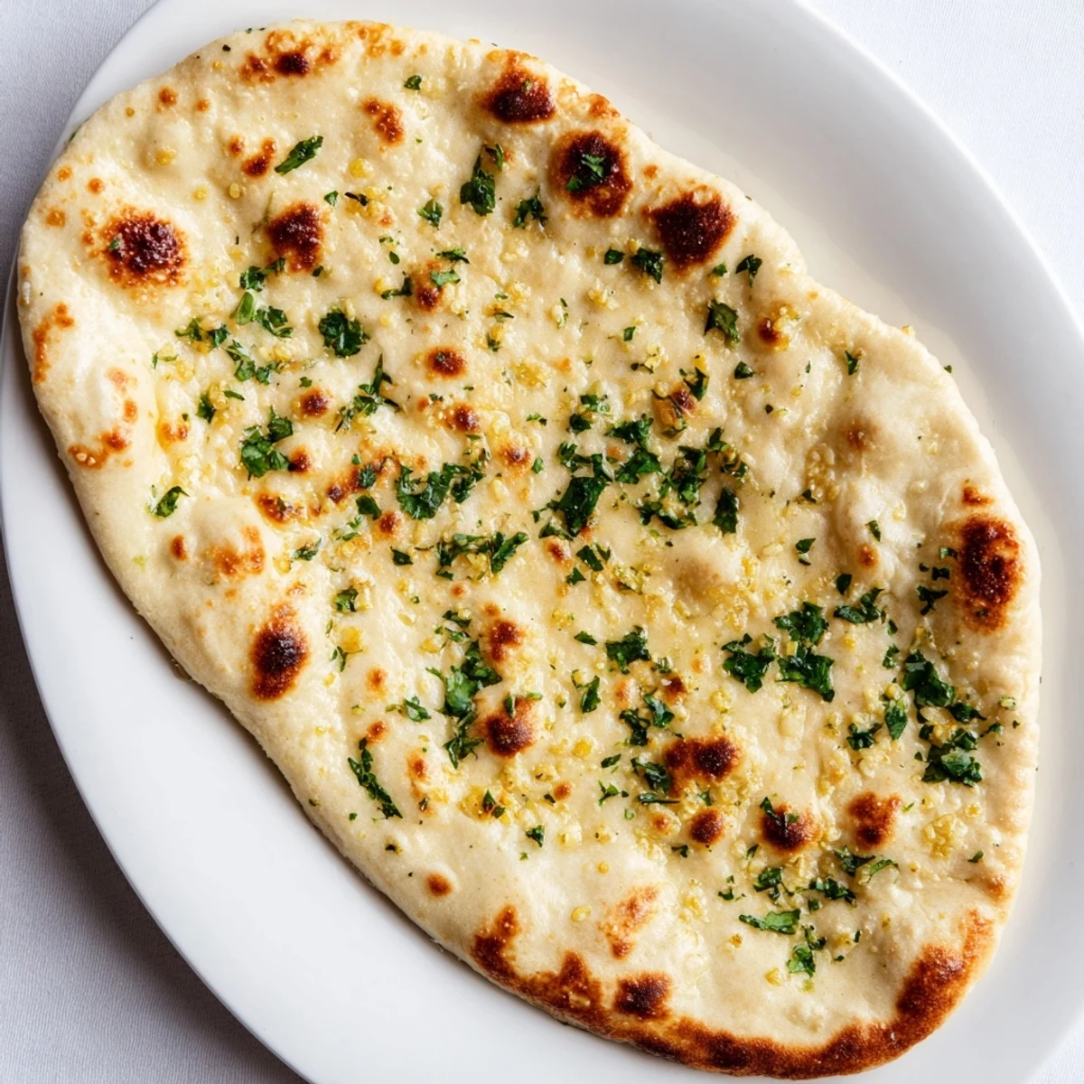 Homemade Garlic Naan Bread