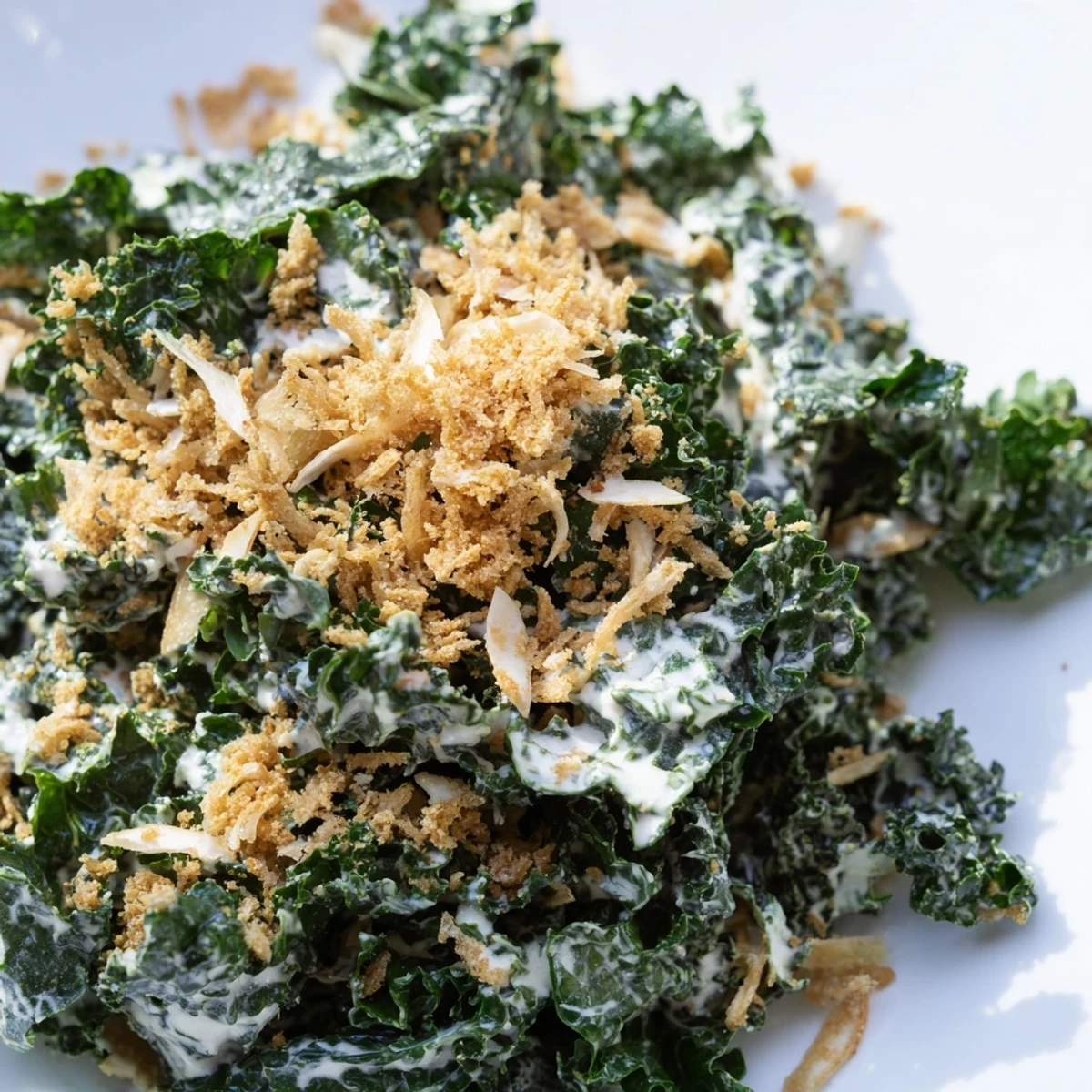 Garlic Parmesan Kale Salad