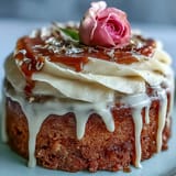 Beautifully frosted Bridal Shower Rosé Velvet Cake, perfect for celebrations.
