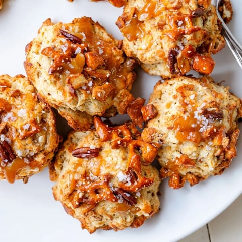 Cheesy Pretzel Chai Caramel Scones