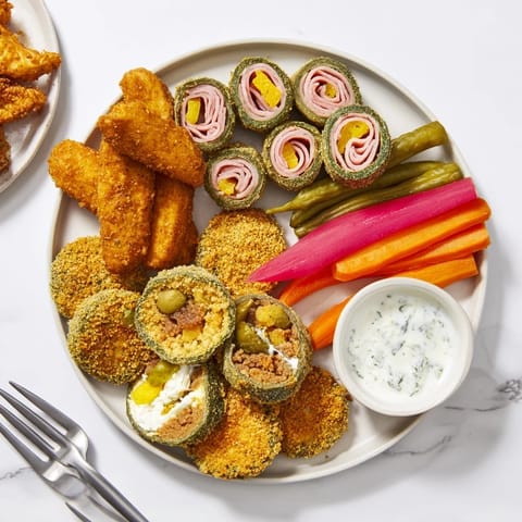 A vibrant platter of the Pickle Lovers Meal featuring colorful pickled vegetables.  