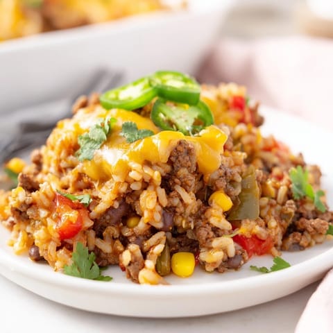 Tex-Mex Beef Rice Casserole
