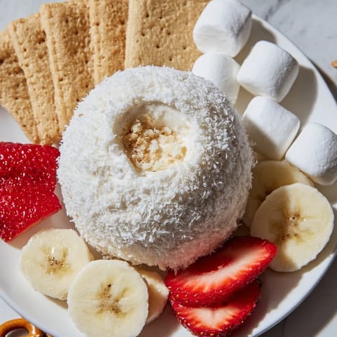 Marshmallow Snowball Dip Platter