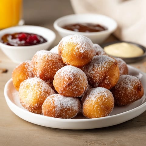 Powdered Donut Holes Mountain