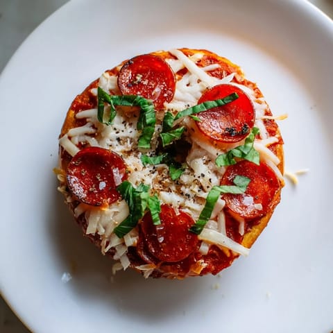 Delicious mini pepperoni pizza bagels, a fast and easy kid-friendly lunch or appetizer option.