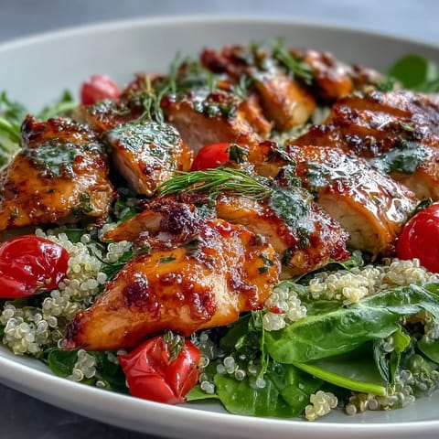 Lemon Herb Grilled Chicken Quinoa
