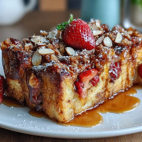 Galentines Strawberry French Toast