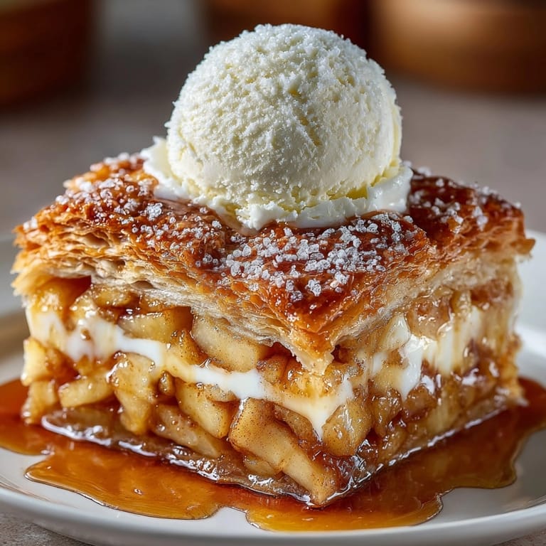 Homemade apple pie featuring spiced apple filling and lattice crust, perfect for holiday gatherings.
