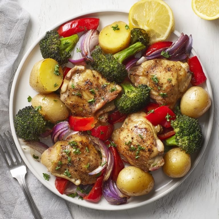 Tender, juicy chicken and vibrant vegetables combined in this Lazy Gourmet recipe.  