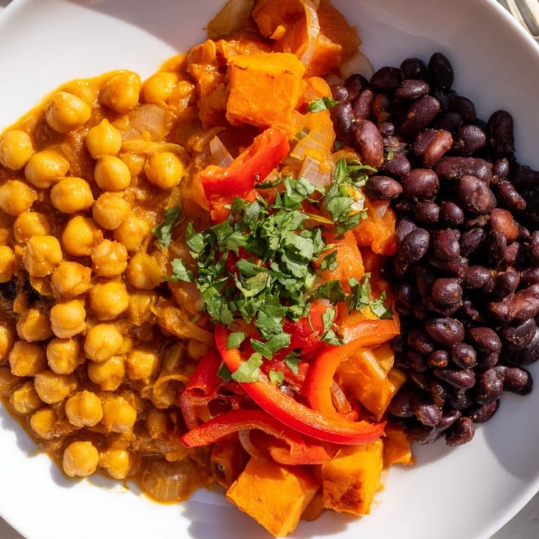 Delicious Indian Chickpea Curry served in a bowl, garnished with fresh cilantro and spices.  