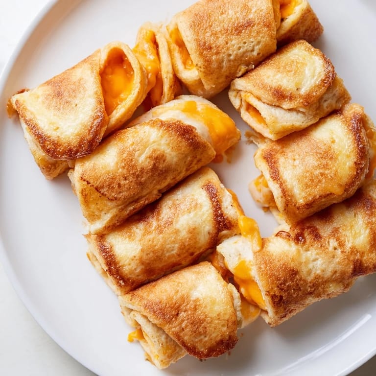 Buttery Easy Christmas Grilled Cheese Rollups, flavorful and ready to eat, served with warm marinara.