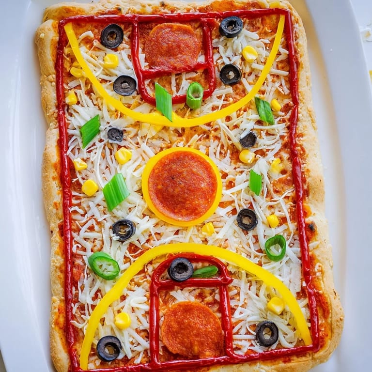 Visualize this: a fun, fully-loaded Basketball Court Pizza ready for a delicious game night!