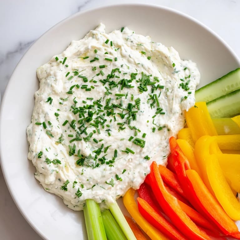 Vibrant platter of Kids Dip features cool, creamy dip perfect served with colorful vegetable sticks.