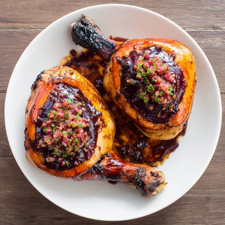 Tender Jam in Coffee Style Glazed Chicken thighs, offering a sweet and savory experience, perfect for dinner.