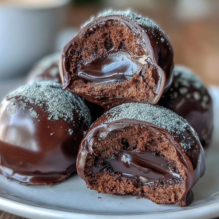 Smooth ganache Hojicha Truffles, dusted with earthy matcha-like powder, make an elegant after-dinner dessert.